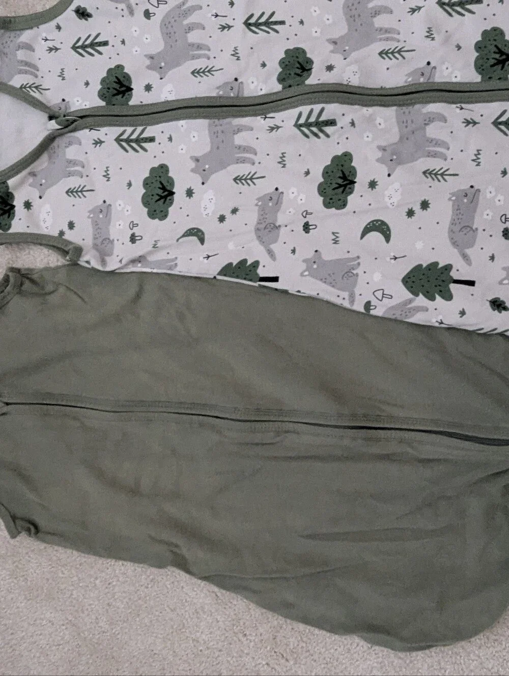 Bundle Of 2 : Sleeveless 100 % Cotton Sleep sack For 0-6 M